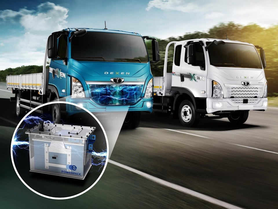 Tata Daewoo’s C-segment truck which will be applied with HD Hyundai Infracore’s battery pack